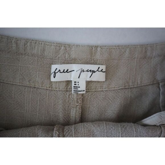 Free People OB1546322 Women's Sz 0 Stone/Beige If You Try Short Suit Set - Picture 15 of 16